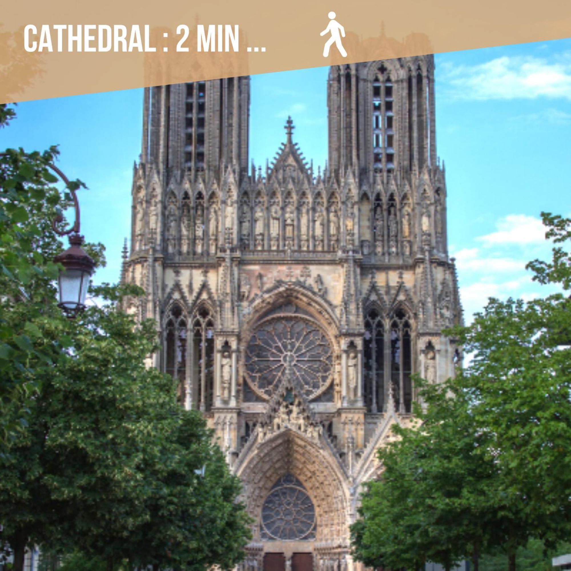 Le Royal - Cathedral - Center Reims Exterior foto